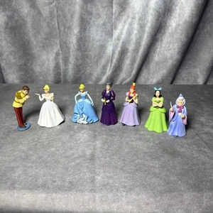 RARE Disney Cinderella Figurine Figure Set Cake Toppers Set of 7 - Picture 1 of 5