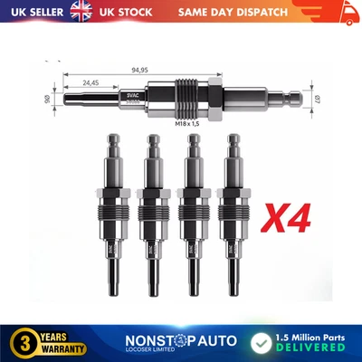 4 bujías incandescentes para tractores FIAT 415 615 241 411 24V 4122453 - Imagen 1 de 4