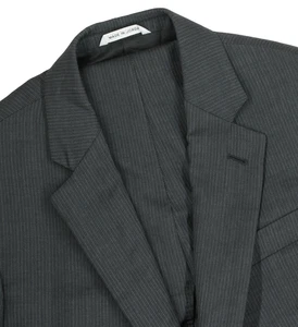 Traje Para Hombres 40 R Armani Collezioni Gris Carbón Multi Rayas 100% Lana Frente Plano - Imagen 1 de 23