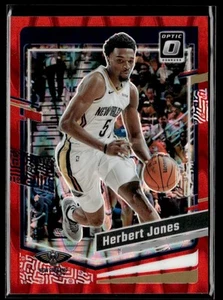 2023-24 Donruss Optic Red Seismic Herbert Jones 077/130 New Orleans Pelicans #73 - Picture 1 of 2