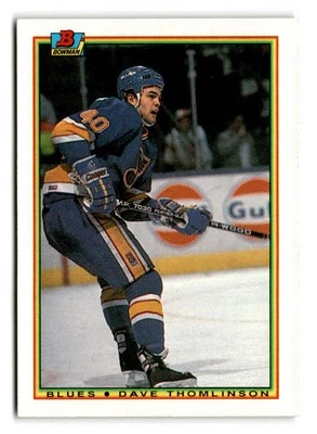 1990-91 Dave Thomlinson Bowman Rookie - St. Louis Blues - Image 1 of 2