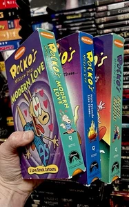 Rockos Modern Life VHS Tape Lot 1997 Nickelodeon Cartoon Show Rare OOP HTF - Picture 1 of 24
