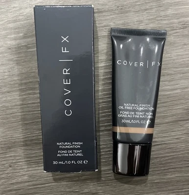 Cover FX Natural Finish Foundation 30ml G80 Deep Warm Caramel Golden Undertone - Image 1 of 4