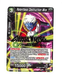 Relentless Destruction Mira BT3-117 UC Colossal Warfare Titan Player DBZ Stamped - Imagen 1 de 2