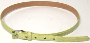 Talbots Leather Belt Skinny Green Size 35 Inches - Picture 1 of 5