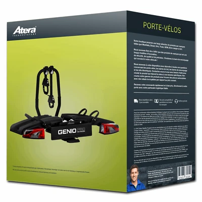 Porte-vélo Atera Genio Pro Advanced black pour 2 vélos NEUF - Photo 1/4