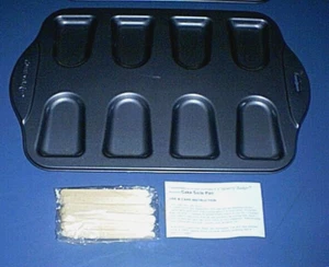 (2) NEW! "Country Baker" Cake Sicle Baking Pan with Sticks - NonStick Aluminum - Picture 1 of 4