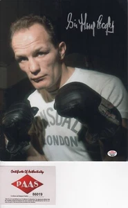 SIR HENRY COOPER (RIP) BOXING LEGEND SIGNED VINTAGE PHOTO PAAS - Picture 1 of 1
