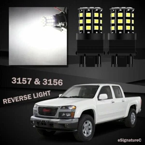 2 x Luz de reversa blanca de respaldo 3157 3156 33SMD LED para GMC Canyon 2004-2012 - Imagen 1 de 5