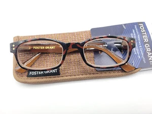 Foster Grant Channing Oval Reading Glasses Brown 49□20-142 Choose Strength - Picture 1 of 3