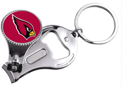 NFL 3-in-1 Nail Clipper Bottle Opener Keychain Cover
