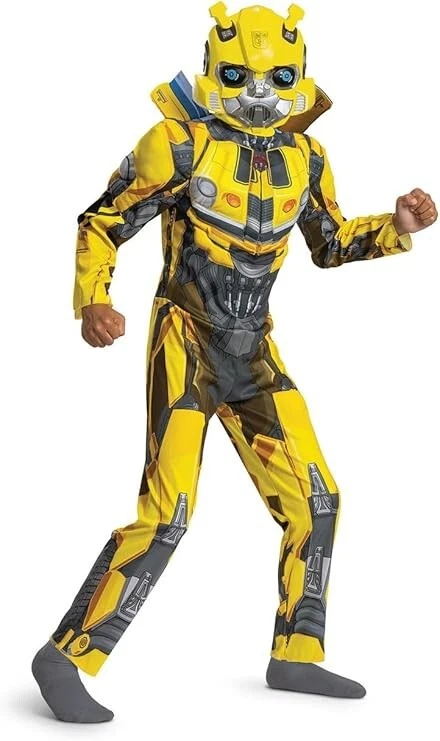 DISGUISE BOYS TRANSFORMERS BUMBLEBEE MUSCLE COSTUME Medium (8)