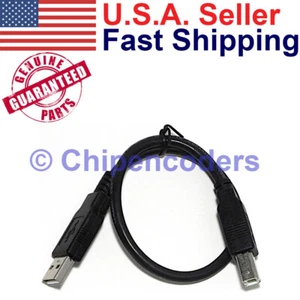 Kleines USB 2.0 Typ A Stecker auf B Stecker 1 Fuß schwarzes Kabel für Drucker, Scanner & mehr - Bild 1 von 5