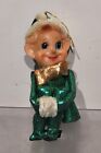  1960's Vintage MCM Elf Knee Hugger Christmas Ornament. Estate Find. NR