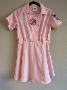 A League Of Their Own Costume A-A GPBL Rockford Peaches Baseball Uniform Size M