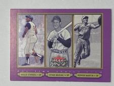 2002 Fleer Fall Classics All Time Series Team Willie Stargell Stan Musial Martin