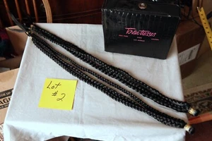 Coppia trecce brune scure 24" vintage Tovar-tress x 3 (scatola non inclusa) - Foto 1 di 11