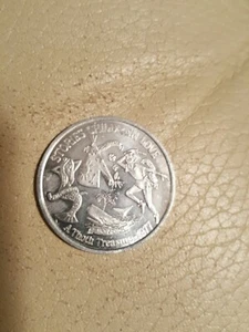 mermaid peter pan moby dick whale 1977 mardi gras doubloon new orleans sale - Picture 1 of 2