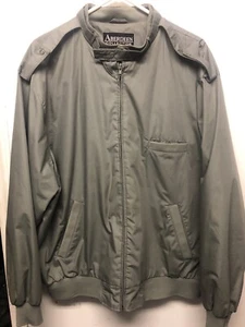 Aberdeen Collection Men's Gray Bomber Windbreaker Jacket Lightweight Size Large - Picture 1 of 3