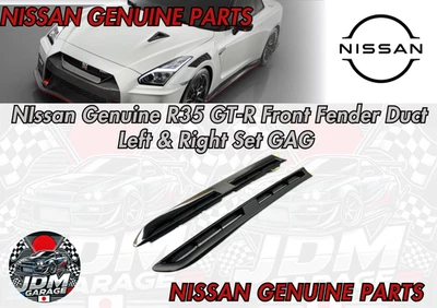Juego GAG conducto guardabarros delantero izquierdo y derecho NIssan Genuino R35 GT-R Foto 1 de 3
