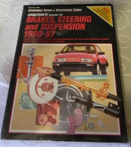 CHILTON'S GUIDE TO BRAKES, STEERING AND SUSPENSION 1980-87 #7819 "STILL SEALED" - Picture 1 of 5