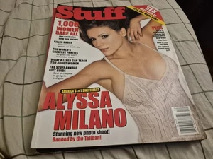STUFF magazine Alyssa Milano Steve Harwell George Carlin Kate Groombridge - Picture 1 of 1