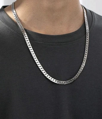 Collana ACCIAIO AL TITANIO Maglia 6mm X 55cm - Immagine 1 di 4