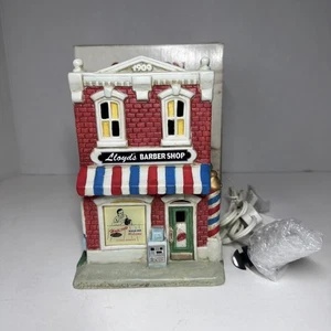 Cannon Valley Lloyd’s Barbershop Porzellan beleuchtetes Haus (BESCHREIBUNG LESEN) - Bild 1 von 13