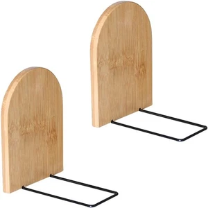 Wooden Book Ends Ends Sturdy Book Holders for Shelves B2H37283 - Imagen 1 de 6
