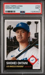 2024 Topps Living Shohei Ohtani #729 PSA 9 Mint Los Angeles Dodgers 2025 NL MVP - Bild 1 von 2