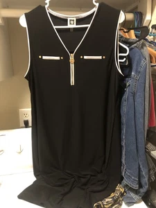 Anne Klein, Size 14, black and white, color block dress - Picture 1 of 6
