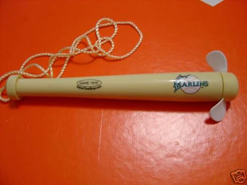 Florida Marlins Bat Fan brand new runs on batteries MLB Cover