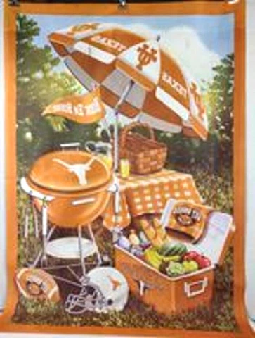 University Of Texas Longhorns Football Flag Picnic Banner 40" X 28" Cover