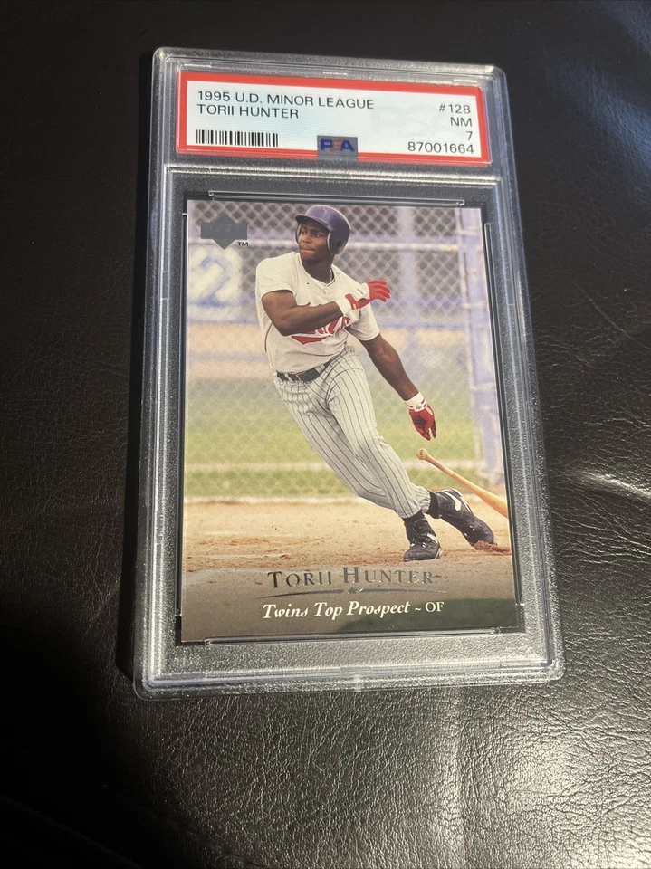 1995 Upper Deck Minors #128 Torii Hunter PSA 7, Pop 1 - Image 1 of 2