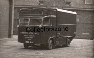 1930's Hull Refuse Collectors wagon truck Real Photo Postcard unposted v3 - Picture 1 of 2