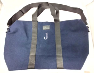 Original Giorgio Armani Duffle Shoulder Travel Bag - Navy Blue - Picture 1 of 5