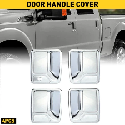 Cubierta de manija cromada de 4 puertas para Ford F-250 F-350 F-450 F-550 1999-2016 Super Duty Foto 1 de 4