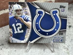 2012 Topps Football Andrew Luck NFL Team Logo Patch RC #TLP-AP Colts
