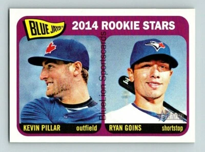  2014 Topps Heritage Kevin Pillar RC/Ryan Goins RC - Image 1 of 2