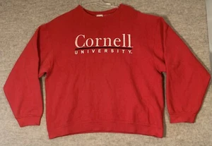Vintage Cornell University Crewneck Sweatshirt Men’s Large Ivy League Red - READ - Picture 1 of 13