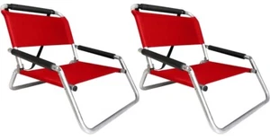 New Neso Beach Chairs/2 Pack/Red/Still in Box - Picture 1 of 3