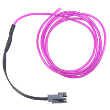 Purple LED Light Glow EL Wire String Strip Rope Tube For Car Interior Party