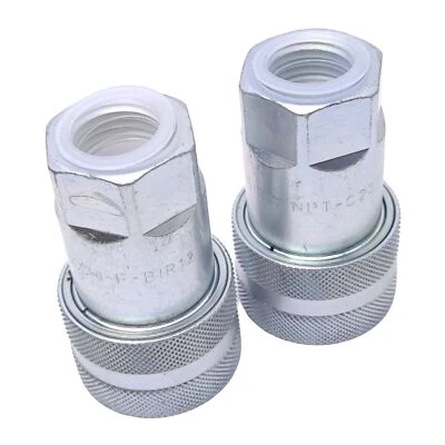 Lot of 2 Stucchi 800501004 Quick Disconnect Couplings, 1/2 NPT, 90 L/min, 25MPa - Image 1 of 4