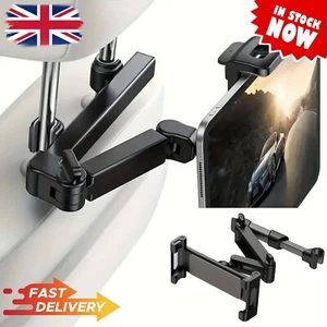 Car Back Seat Headrest Mount Tablet Holder Universal for iPad iPhone Phones GPS - Picture 1 of 7