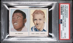1957 Swedish Rekord Journal Ray Robinson PSA 4 Boxing Card World Champ Sugar Ray - Picture 1 of 2