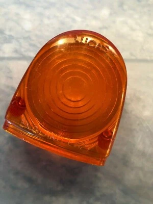 Lente de señal de giro ámbar Lucas L 627; Jaguar XK150 Mk2; lista para instalar Foto 1 de 3