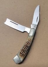 Vtg 1980s Frost Seizo Imai Seki Japan Folding 3.0" Trapper Pocket Knife (Used)