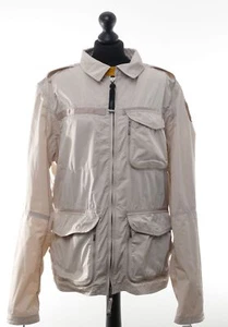 Parajumpers Windbreaker Ladies Summer Jacket 2XL Beige Light Lightweight Short - Picture 1 of 5