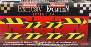 CARRERA 20569 EVOLUTION 1/24 Inside Shoulders for High Banked  Curve 1/30 NEW