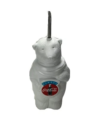 Vintage Coca Cola Always Polar Bear Drinking Container with Unopened Straw - Image 1 of 4